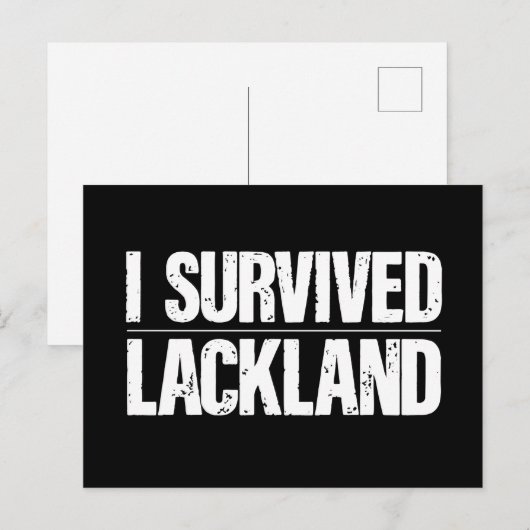 Carte Postale J'ai survécu à l'entraînement militaire de base de (Devant / Derrière)