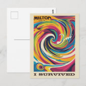 Carte Postale J'ai survécu à l'ouragan Milton le 9 octobre 2024  (Devant / Derrière)