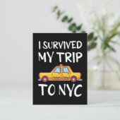Carte Postale J'Ai Survécu À Mon Voyage À New York (Debout devant)