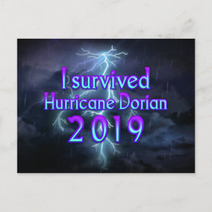 Carte Postale J'ai survécu au cyclone Dorian