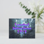 Carte Postale J'ai survécu au cyclone Florence (Debout devant)