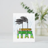 Carte Postale J'ai survécu au cyclone Irma (Debout devant)
