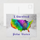 Carte Postale J'ai survécu au tourbillon polaire (Devant / Derrière)