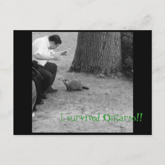Carte Postale J'ai survécu en Ontario! !