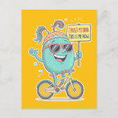 Carte Postale J'Ai Suspendu Mon Cerveau - C'Est Moi Maintenant ! (Devant)