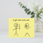 Carte Postale J'ai ton dos (Debout devant)