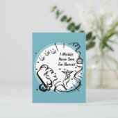 Carte Postale J'ai toujours du temps pour Bunco par Artinsper (Debout devant)