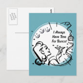 Carte Postale J'ai toujours du temps pour Bunco par Artinsper (Devant / Derrière)