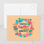 Carte Postale J'Ai Tout Compris, J'Ai Oublié Où J'Ai Mis (Devant / Derrière)