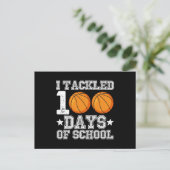 Carte Postale J'ai traité 100 jours de basket-ball scolaire (Debout devant)