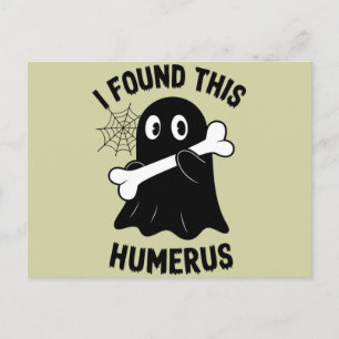 Carte Postale J'Ai Trouvé Ce Fantôme D'Halloween Humerus