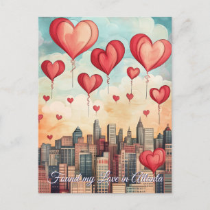 Carte Postale J'ai trouvé mon amour à Atlanta USA à la Saint-Val