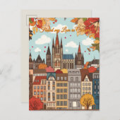 Carte Postale J'ai trouvé mon amour à Cologne Saint Valentin (Devant / Derrière)