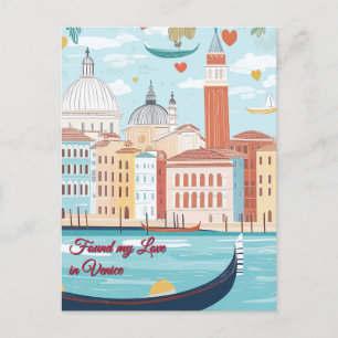 Carte Postale J'ai trouvé mon amour à Venise Saint Valentin