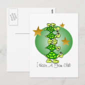 Carte Postale J'Ai Un Club De Ventilateur (Devant / Derrière)