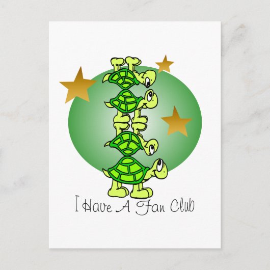 Carte Postale J'Ai Un Club De Ventilateur (Devant)