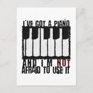 Carte Postale J'ai un piano