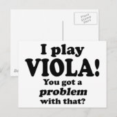 Carte Postale J'ai un problème avec ça, Viola (Devant / Derrière)