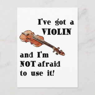Carte Postale J'ai un violon