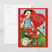 Carte Postale J'ai une charge de voeux de Saint Valentin juste p (Devant / Derrière)