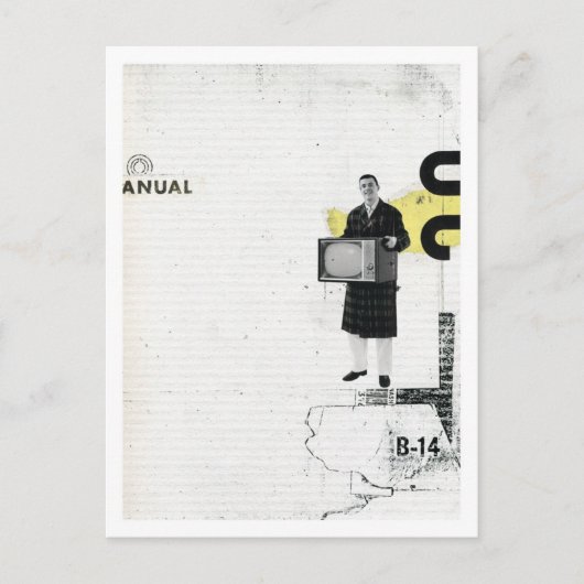 Carte Postale J'ai une télé (Devant)