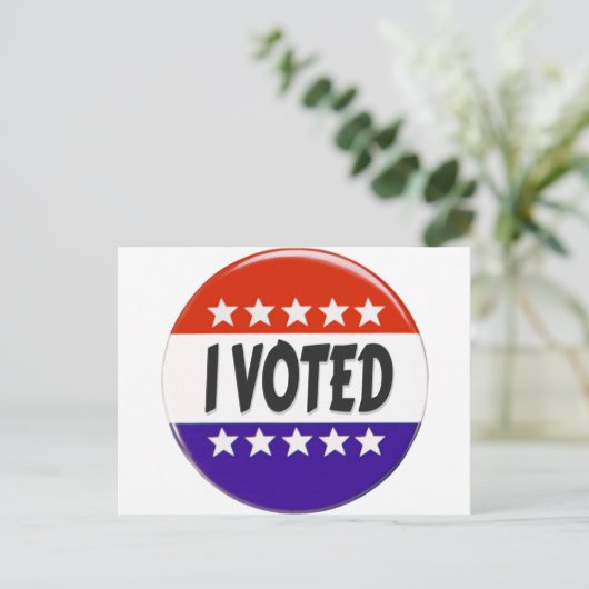 Carte Postale J'ai voté (Debout devant)