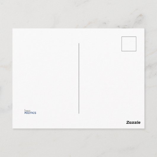 Carte Postale J'ai voté pour Joe C'est pas Malarkey Pro-Biden (Dos)