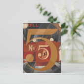 Carte Postale J'ai vu la figure 5 en or (Debout devant)