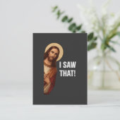 Carte Postale J'Ai Vu Que Jésus Mème (Debout devant)