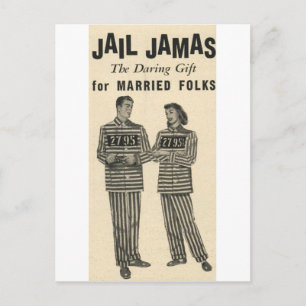 Carte Postale Jail Jamas - le cadeau audacieux pour les gens mar