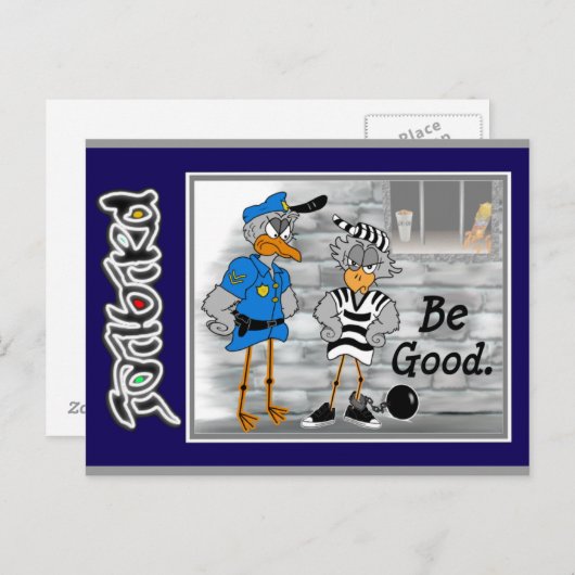 Carte Postale Jailbird Postcard (Devant / Derrière)