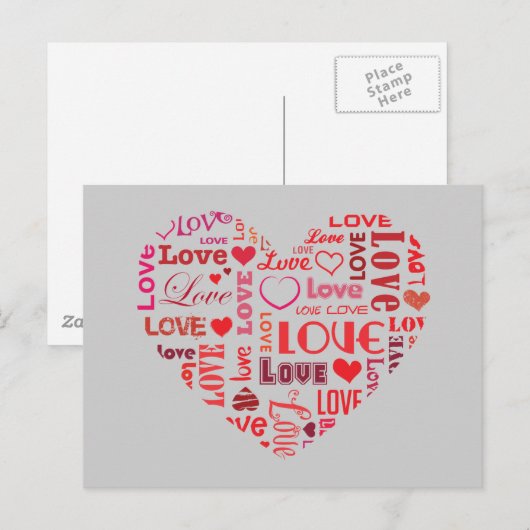 Carte Postale J'aime (Devant / Derrière)