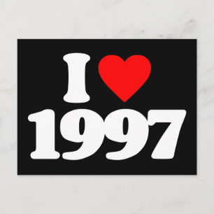 CARTE POSTALE J'AIME 1997