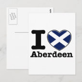 Carte Postale J'aime Aberdeen (Devant / Derrière)