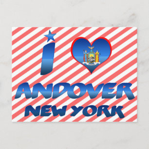 Carte Postale J'aime Andover, New York