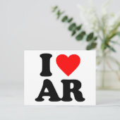 CARTE POSTALE J'AIME AR (Debout devant)