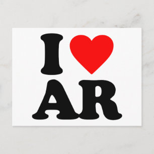 CARTE POSTALE J'AIME AR