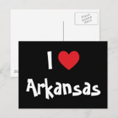Carte Postale J'aime Arkansas (Devant / Derrière)