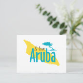 Carte Postale J'aime Aruba (Debout devant)