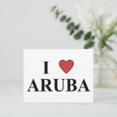 Carte Postale J'aime Aruba (Debout devant)
