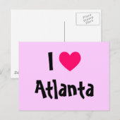 Carte Postale J'aime Atlanta (Devant / Derrière)