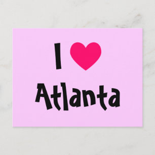 Carte Postale J'aime Atlanta