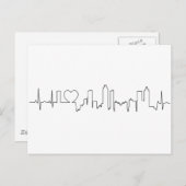 Carte Postale J'aime Atlanta dans un style ecg extraordinaire (Devant / Derrière)