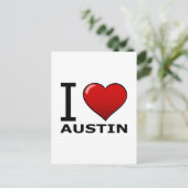 CARTE POSTALE J'AIME AUSTIN, TX - TEXAS (Debout devant)