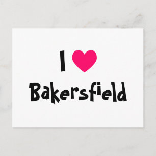 Carte Postale J'aime Bakersfield