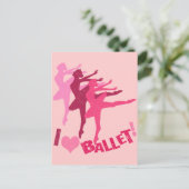 Carte Postale J'aime Ballet (Debout devant)