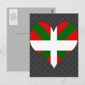 Carte Postale J'aime basque (Devant / Derrière)