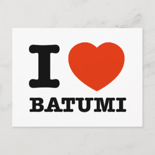 Carte Postale J'aime Batumi