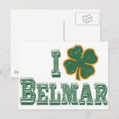 Carte Postale J'aime Belmar - Saint Patrick's Day (Devant / Derrière)