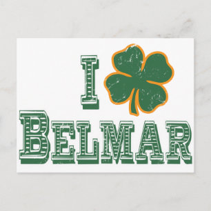 Carte Postale J'aime Belmar - Saint Patrick's Day